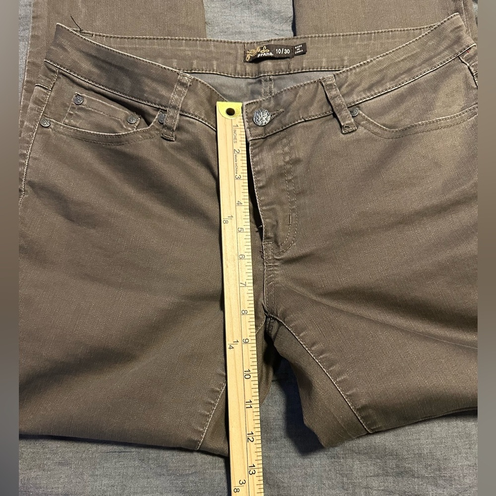 Prana Brown Button-Accent Cropped pants - Picture 6 of 9